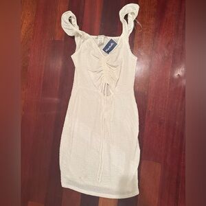 NWT caution to the wind white mini dress